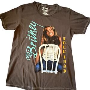 Britney Spears Tour Tee 1999 Black Concert Graphic M